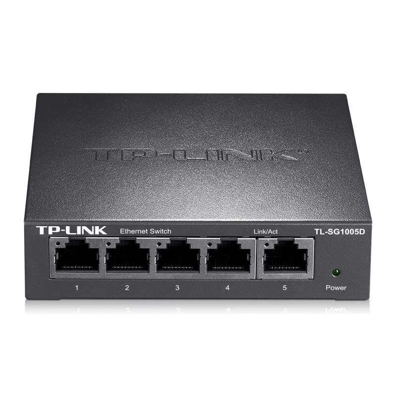 TP-LINK TL-SG1005D全千兆非网管交换机 5口桌面型即插即用