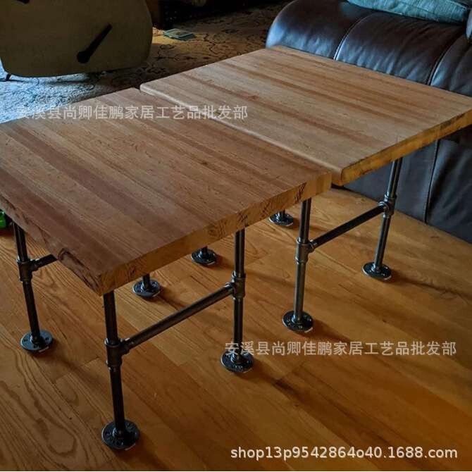 美式复古工业风桌腿茶几书桌餐桌办公桌腿铁艺家具桌腿五金桌腿