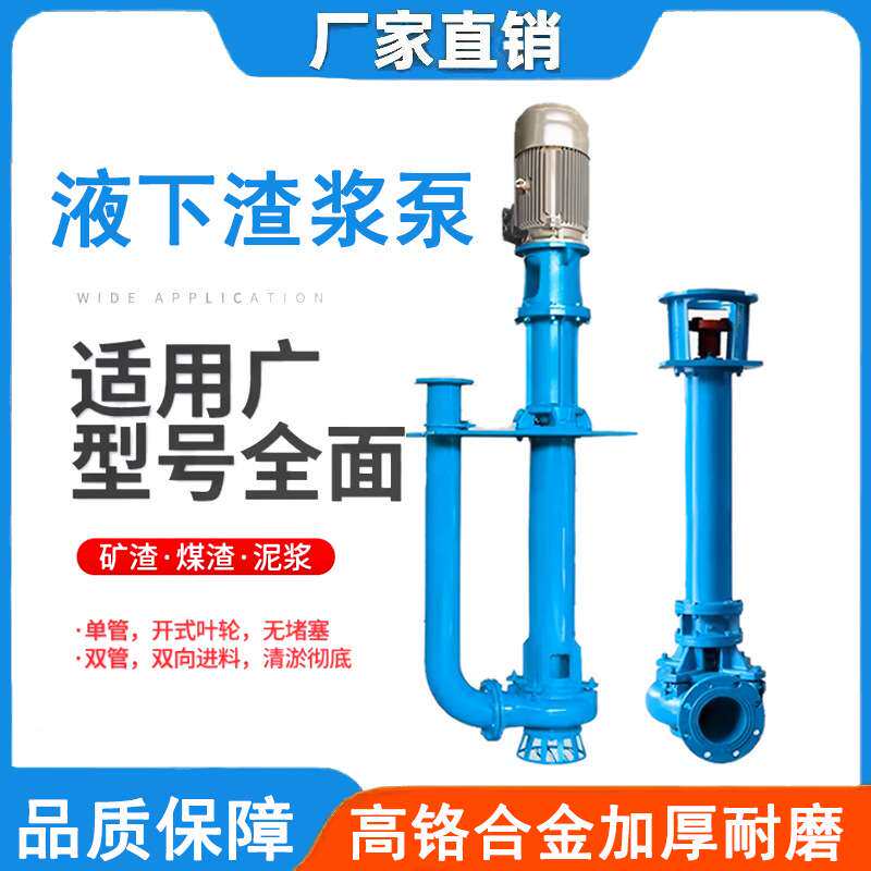 液下渣浆泵无堵塞排污泵耐磨耐腐污水泵吸污三相泥浆沙粒泵泵王