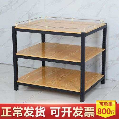 超市堆头货架粮油米面钢木牛奶饮料促销台便利店展示架洗化促销车