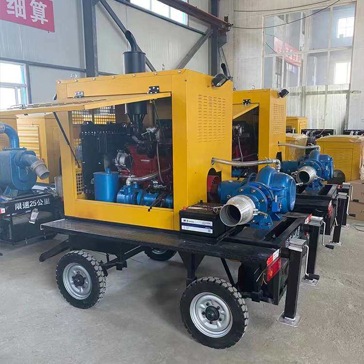小型柴油泵车柴油机抽水泵车设备耐腐蚀立式抽水排洪轴流水泵