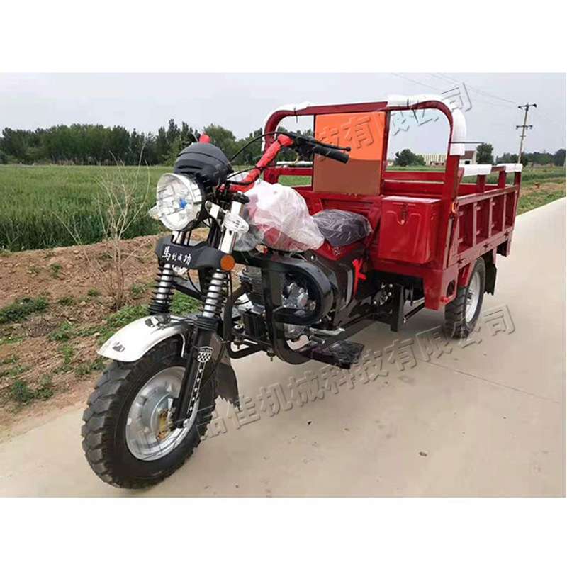 汽油摩托三轮车 工地运输带高低速自卸车 农用水冷载货自卸翻斗车