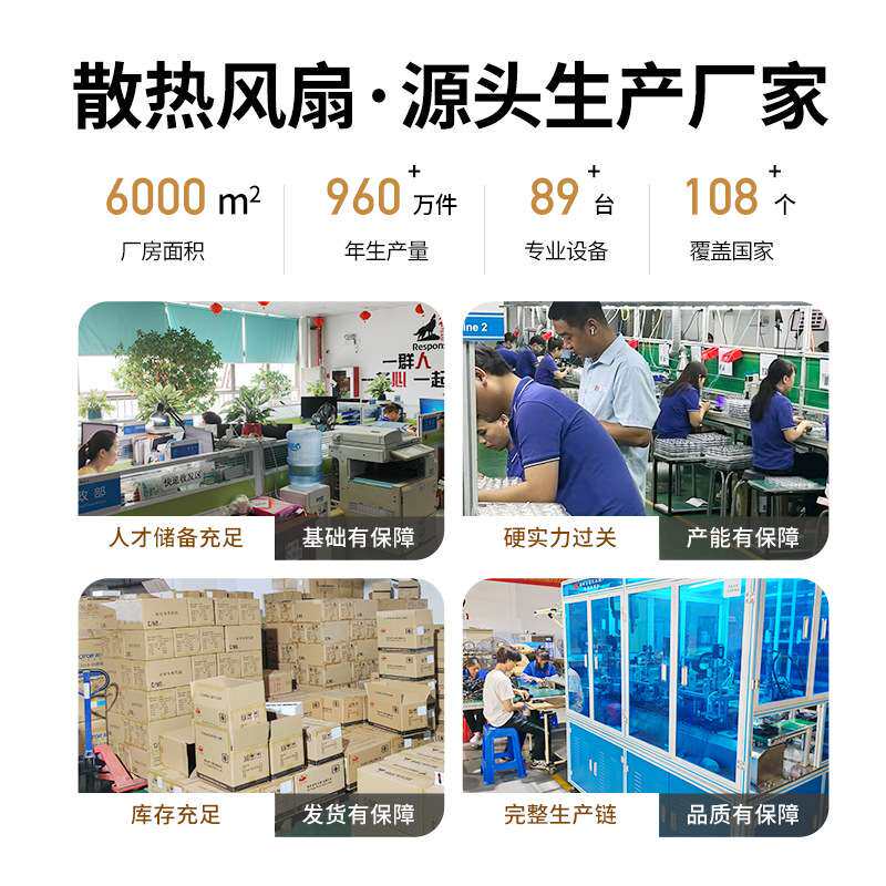 QFDJ25489风扇纯铜线圈机箱机柜散热风机工业机械设备用轴流风机