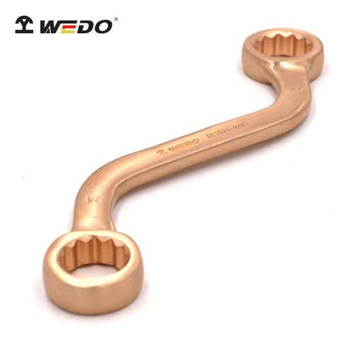WEDO维度铍青铜防爆S型双头梅花扳手无火花工具石油化工BE152A