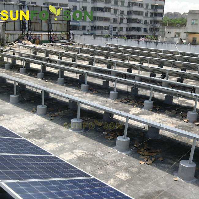 光伏铝合金支架平屋顶和地面安装太阳能板支架