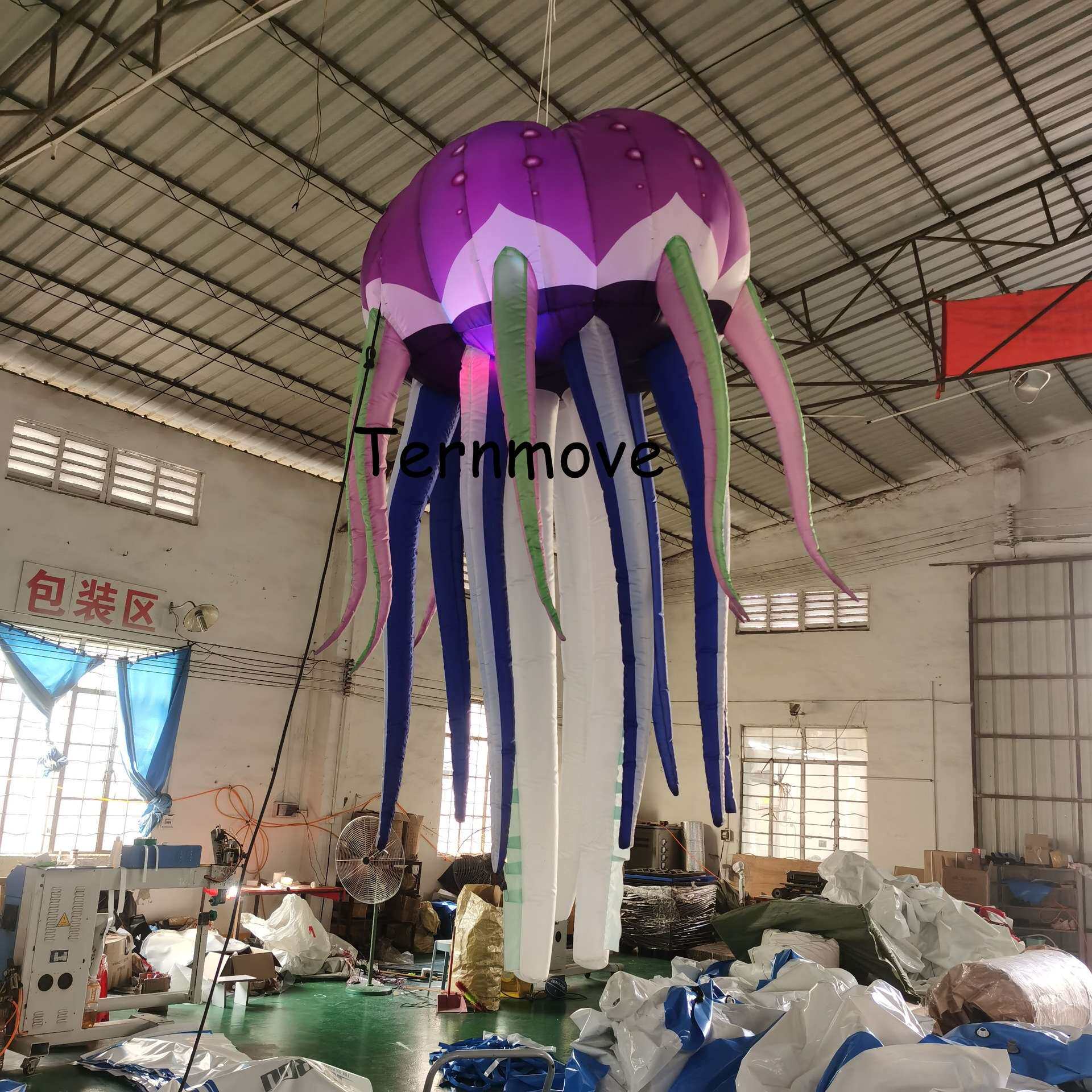 充气发光水母装饰海洋馆酒吧布置挂饰主题inflatable jellyfish