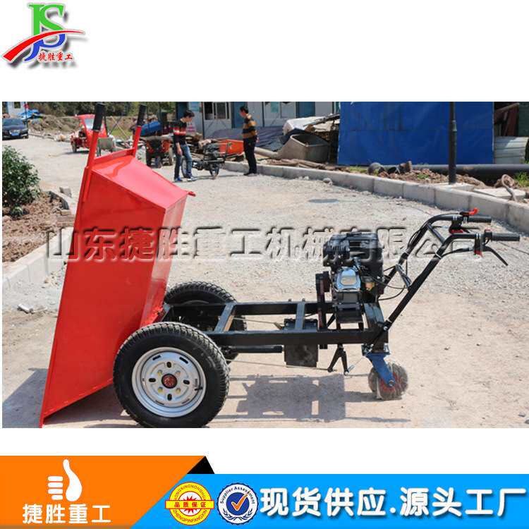 手推汽油三轮车 工程用拉灰拉货车 小型推拉运输车