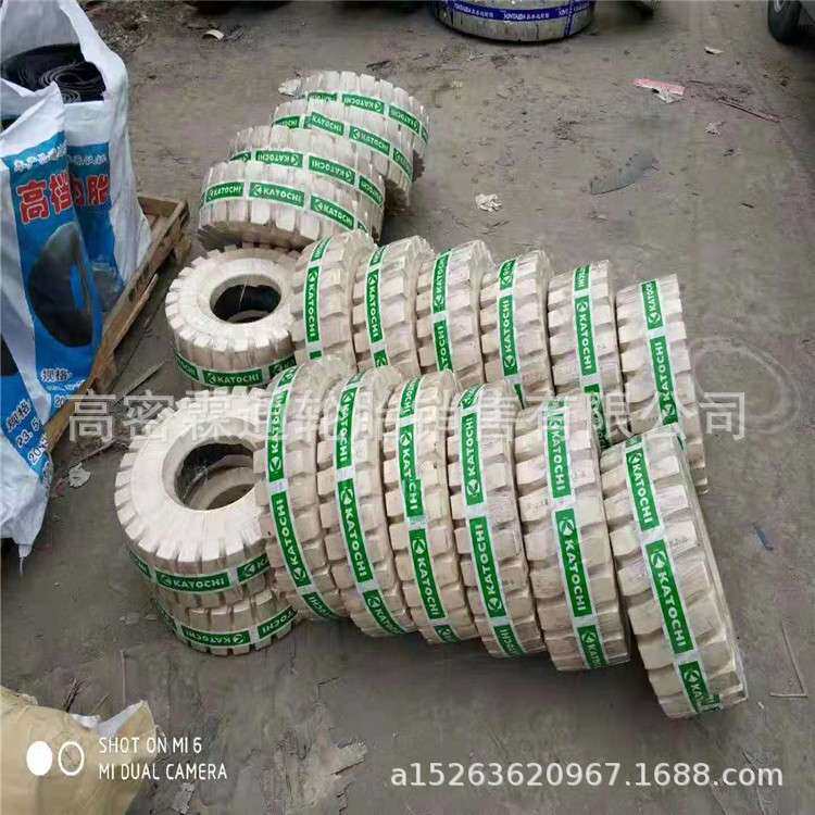 现货实心拖车轮胎500-8 600-9 650-10 28*9-15白色室内轮胎