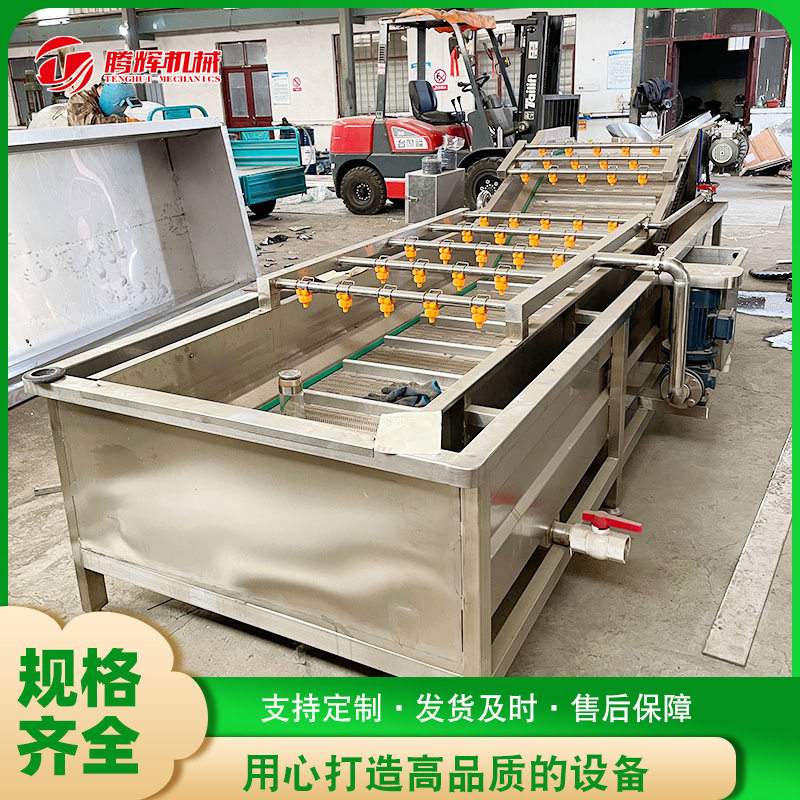 高压苹果气泡清洗设备全自动果蔬气浴洗菜机菜花雪里红冲洗机器