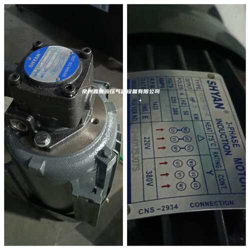 SHYAN油泵电机组VP-20F-A2S AEEH-90-4/2HP/1.5KW