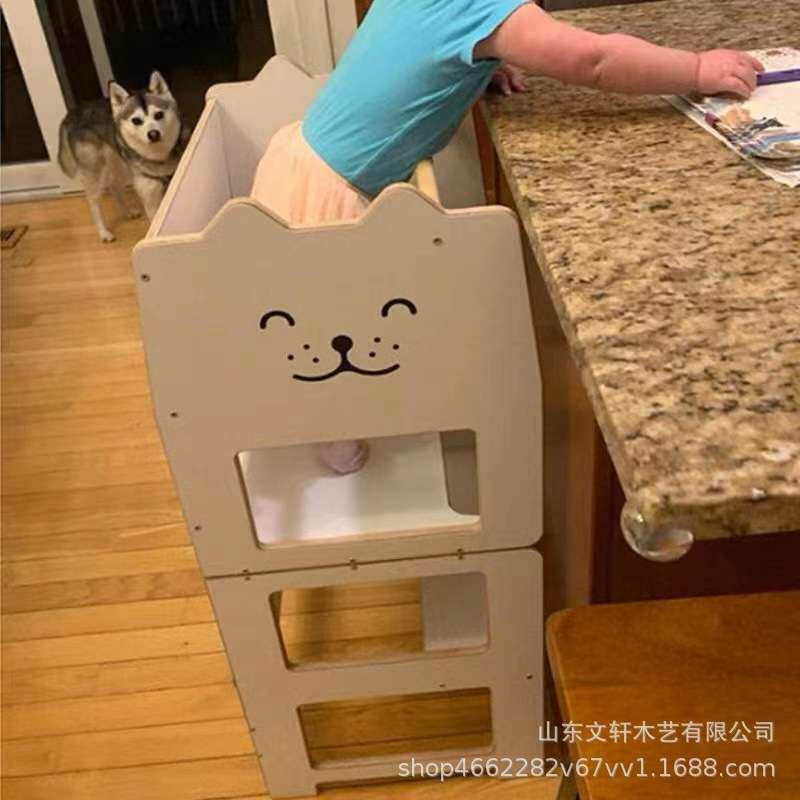 多功能学习塔洗手垫脚儿童凳厨房桌椅凳蒙氏塔脚踏塔儿童学习椅