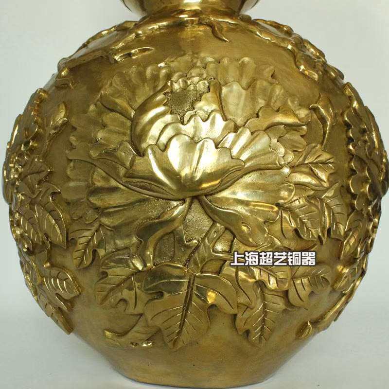 铜铜葫芦摆件四季平安工艺品揭盖80厘米特大号