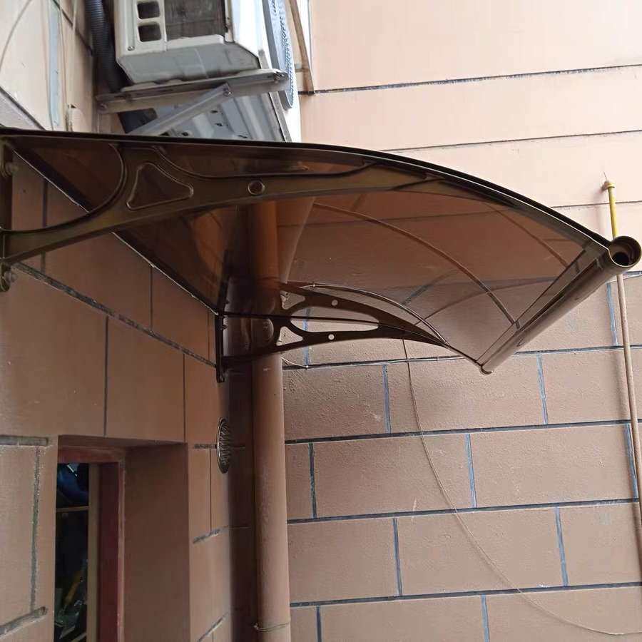 铝合金雨棚户外阳台遮阳篷家用窗户露台遮雨棚遮阳棚子塑料耐力板