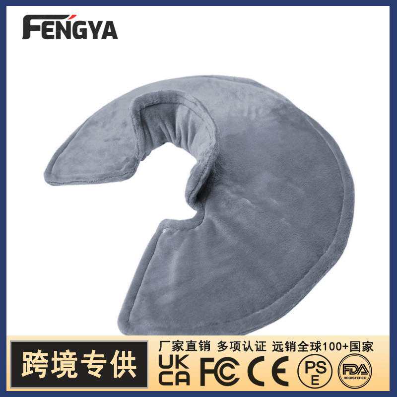 跨境电热护肩颈发热披肩英美规电热披肩带保暖发热电加热披肩