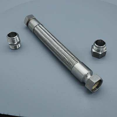 304不锈钢防爆挠性管40*500mm钢丝编制1.5寸防爆连接管穿线管BNG
