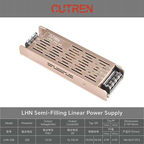 线性电源足功率led变压器12vDC 100W 200w 300w开关电源