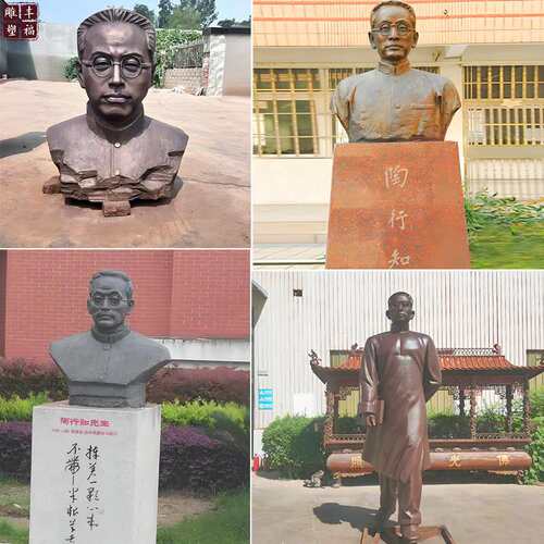 厂家供应 铜雕真人像雕塑 博物馆铜半身胸像 公园烈士景观铜像
