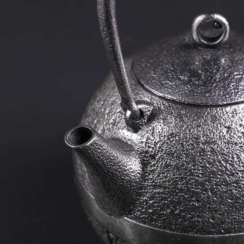 日式生铁煮茶壶大容量家用待客茶具套组复古铁壶耐用手工铁茶壶