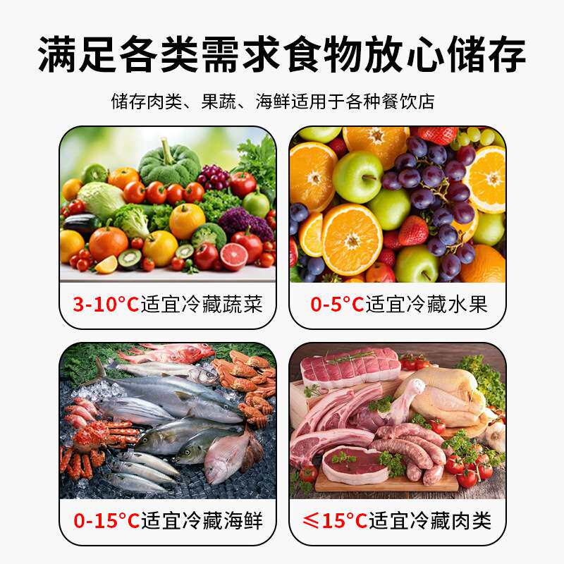 冷藏工作台商用保鲜厨房奶茶店冷冻平冷操作台卧式平面冰柜
