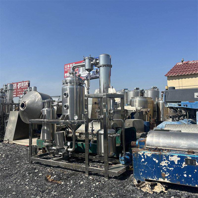 二手双效蒸发器 工业废水处理设备 不锈钢多效蒸发设备