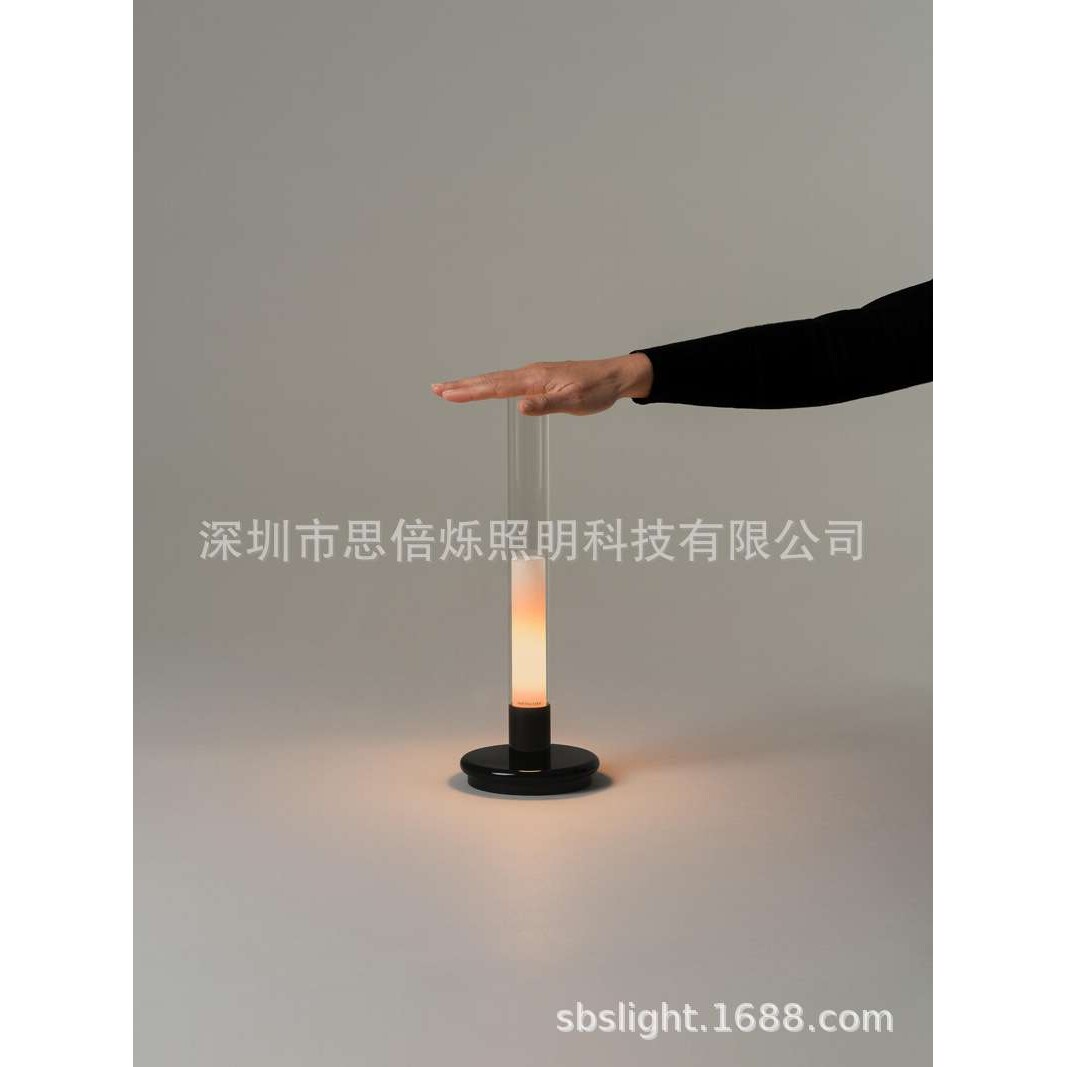 便携式餐桌烛台露营野餐充电台灯卧室移动LED小夜灯触摸可调光