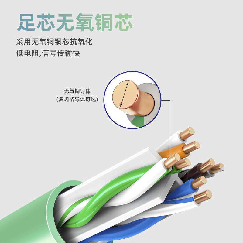 超六类非屏蔽网线家用路由器网络线电脑工程布线千兆8芯双绞线