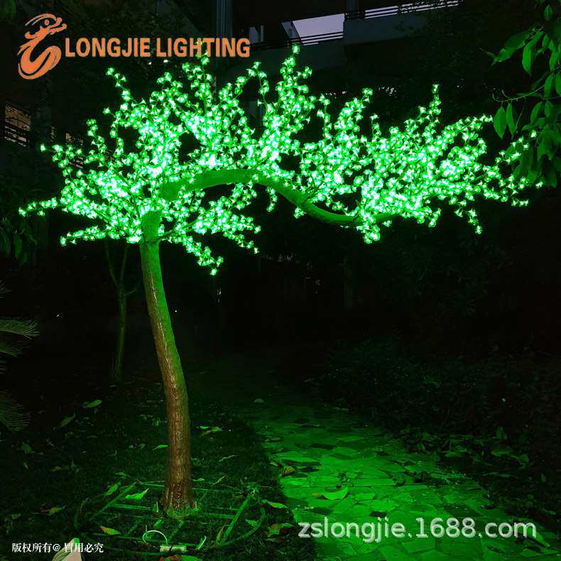 2592灯 高2.2米 LED变色迎宾树灯 迎宾花树变色景观灯
