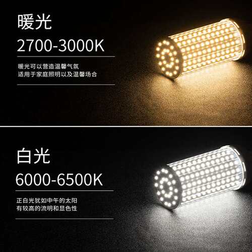 现货 跨境LED铝材玉米灯泡e27螺纹E40螺口100W110V220V节能灯