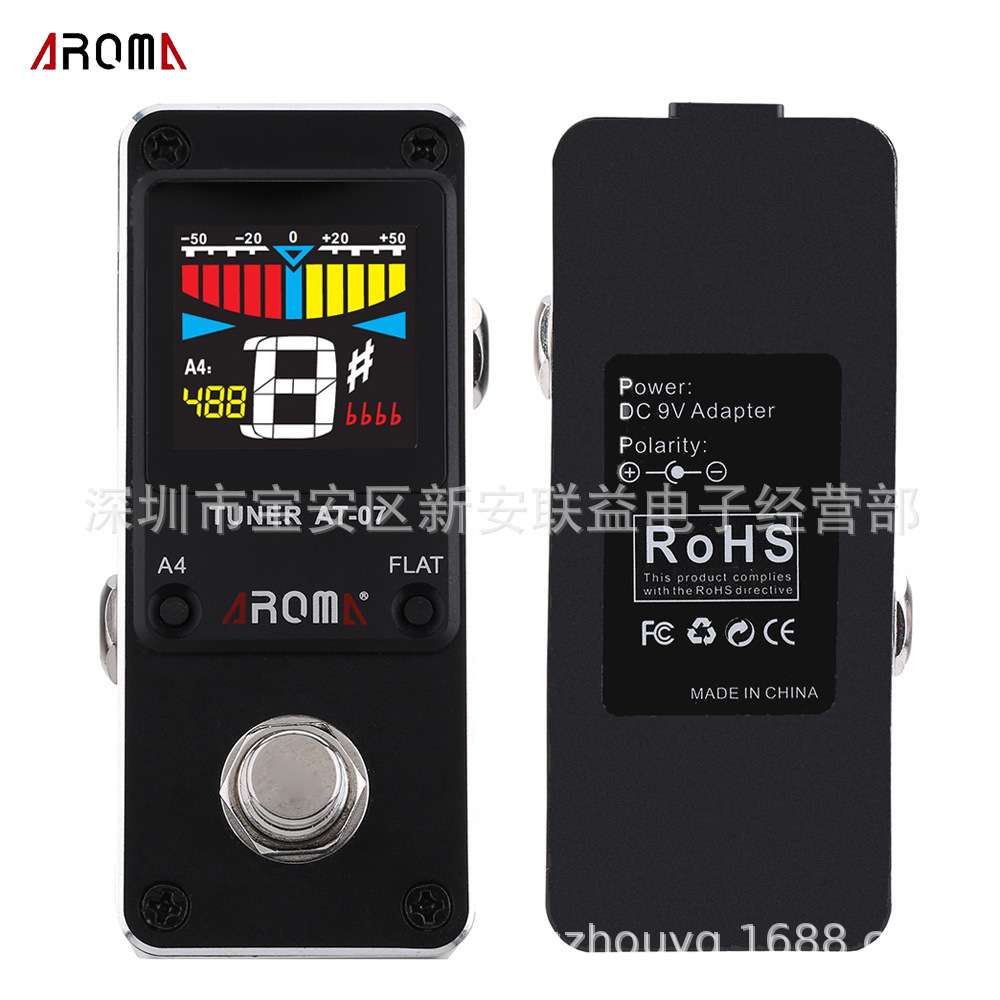 校器直销工厂阿诺贝斯电吉他吉他调音器脚踏TUNERAROMA调音电音07