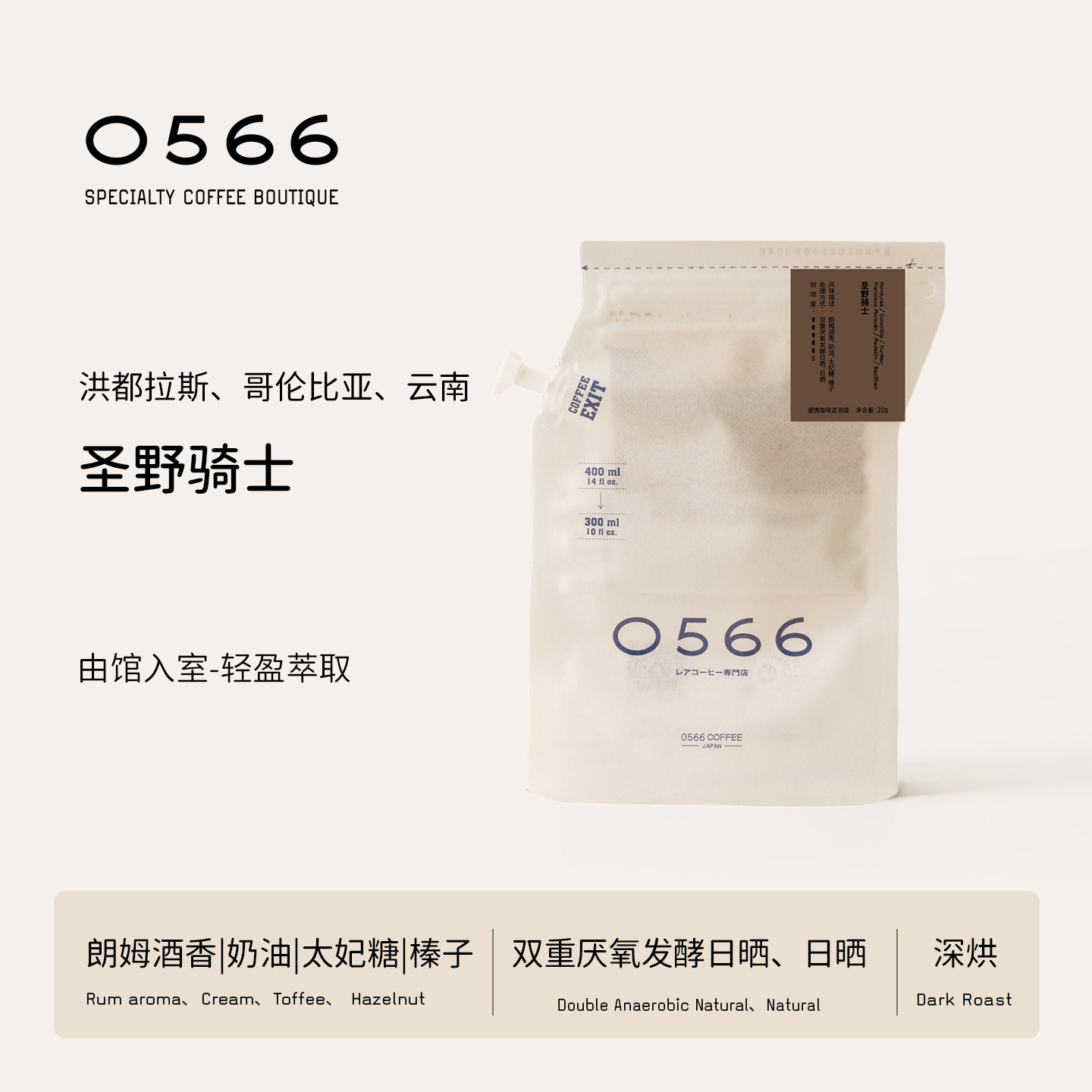 0566精品便携挂耳咖啡官方进口瑰夏多风味烘焙纸啡机冷萃包20g图片