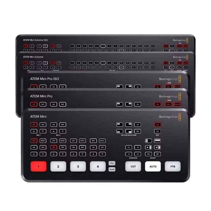 BMD导播台ATEM SDI Pro ISO 切换台数字通用切换台键盘智能有线图片