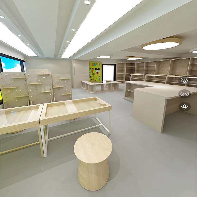 公司展厅洞洞板展示柜饰品首饰宝宝用品展台木质装饰墙挂件置物架