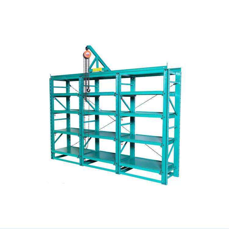 宁波模具货架半开抽屉仓储仓库冲压模具架带天车重型模具架固定式