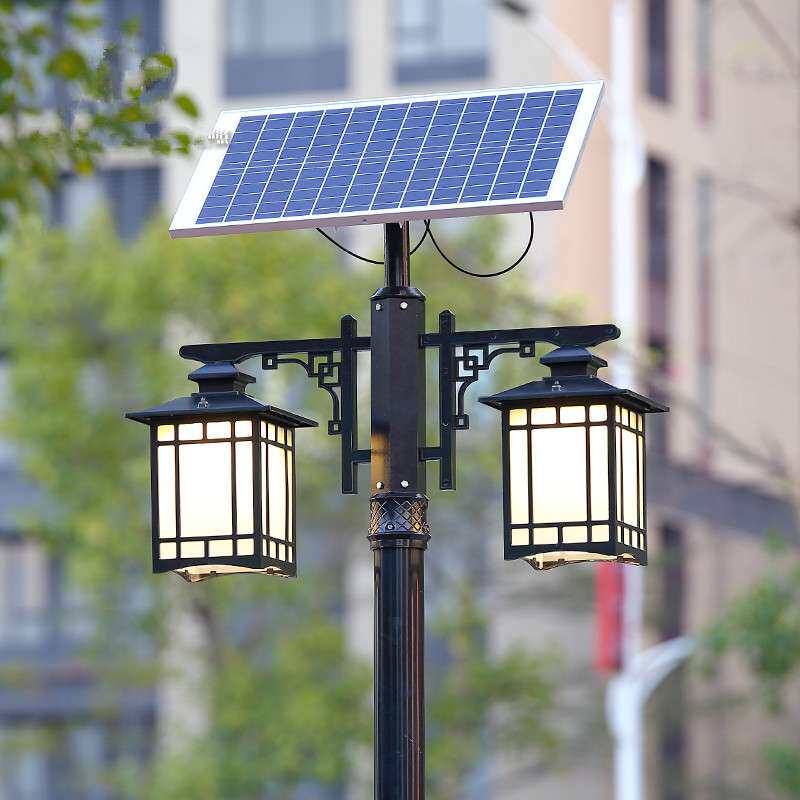 太阳能路灯别墅小区家用院子太阳能灯户外庭院灯天黑自动亮户外灯