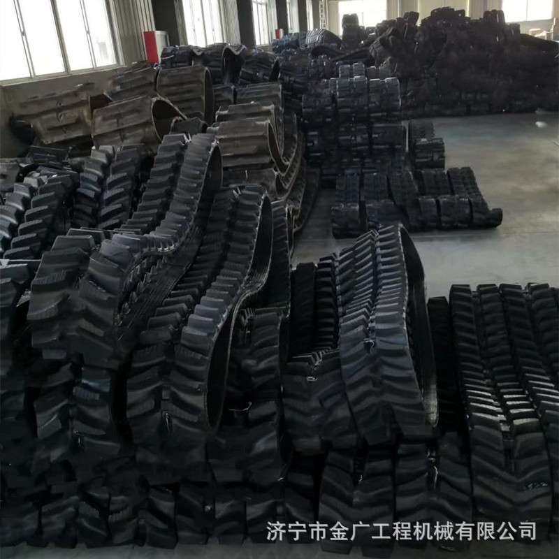 履带运输车专用橡胶履带小型挖掘机旋耕机割草机通用履带耐磨防滑