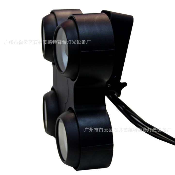 防水400w4眼观众灯led暖白面光灯车展灯四眼COB正白高亮防水强光