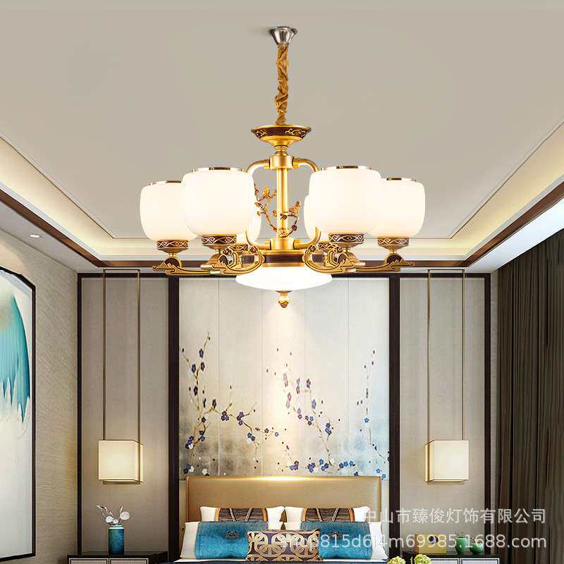 吊灯客厅灯现代简约大厅灯2021年北欧轻奢套餐组合房间灯轻奢风