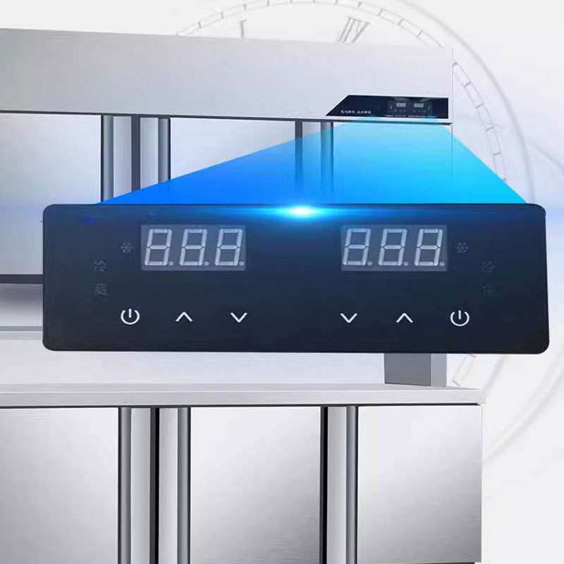 冷藏保鲜冷冻一体机展示柜商用操作台冰箱多功能冰柜厨房子母柜