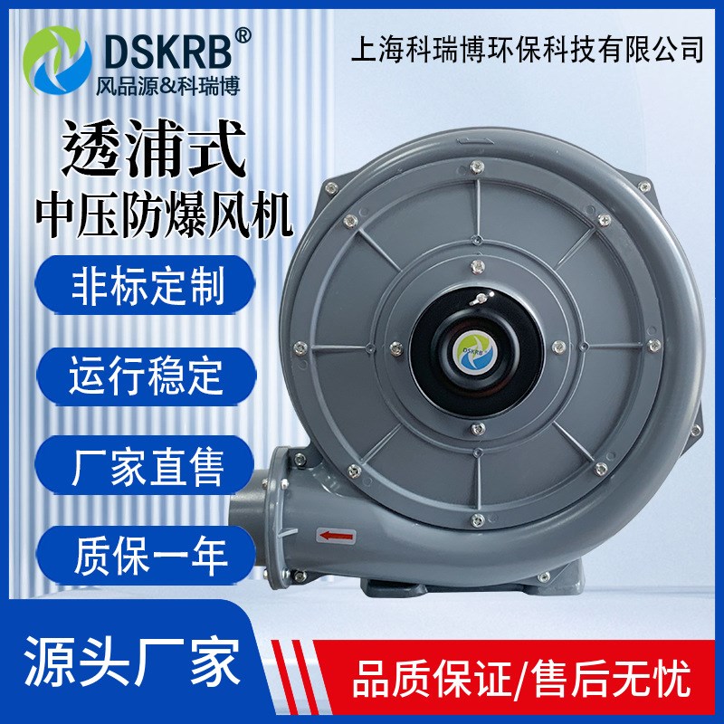 0.75KW防爆鼓风机低噪音微型防爆引风机吹吸两用EX隔爆型