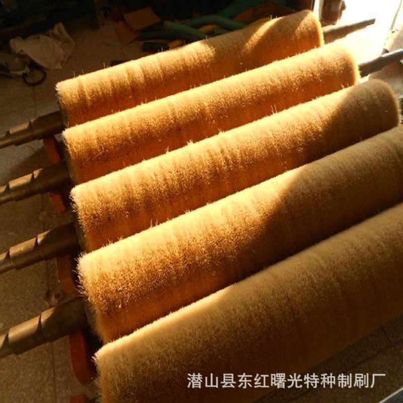 玻璃清洗机毛刷辊生产 缠绕式尼龙拋光毛刷 清洗毛刷辊