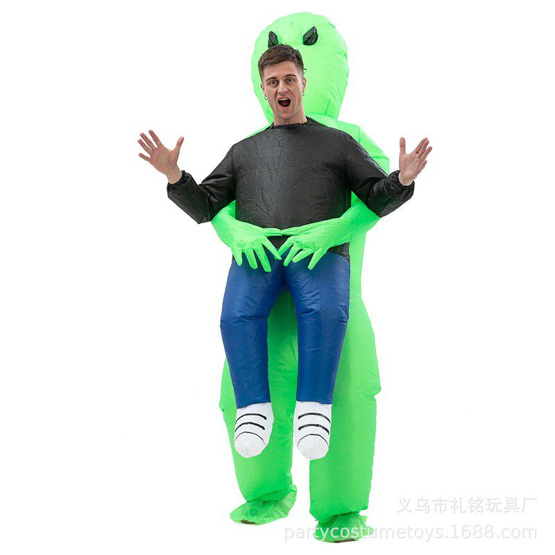 充气服装玩具外星鬼抱人万圣节圣诞节感恩节搞笑人偶演出装扮