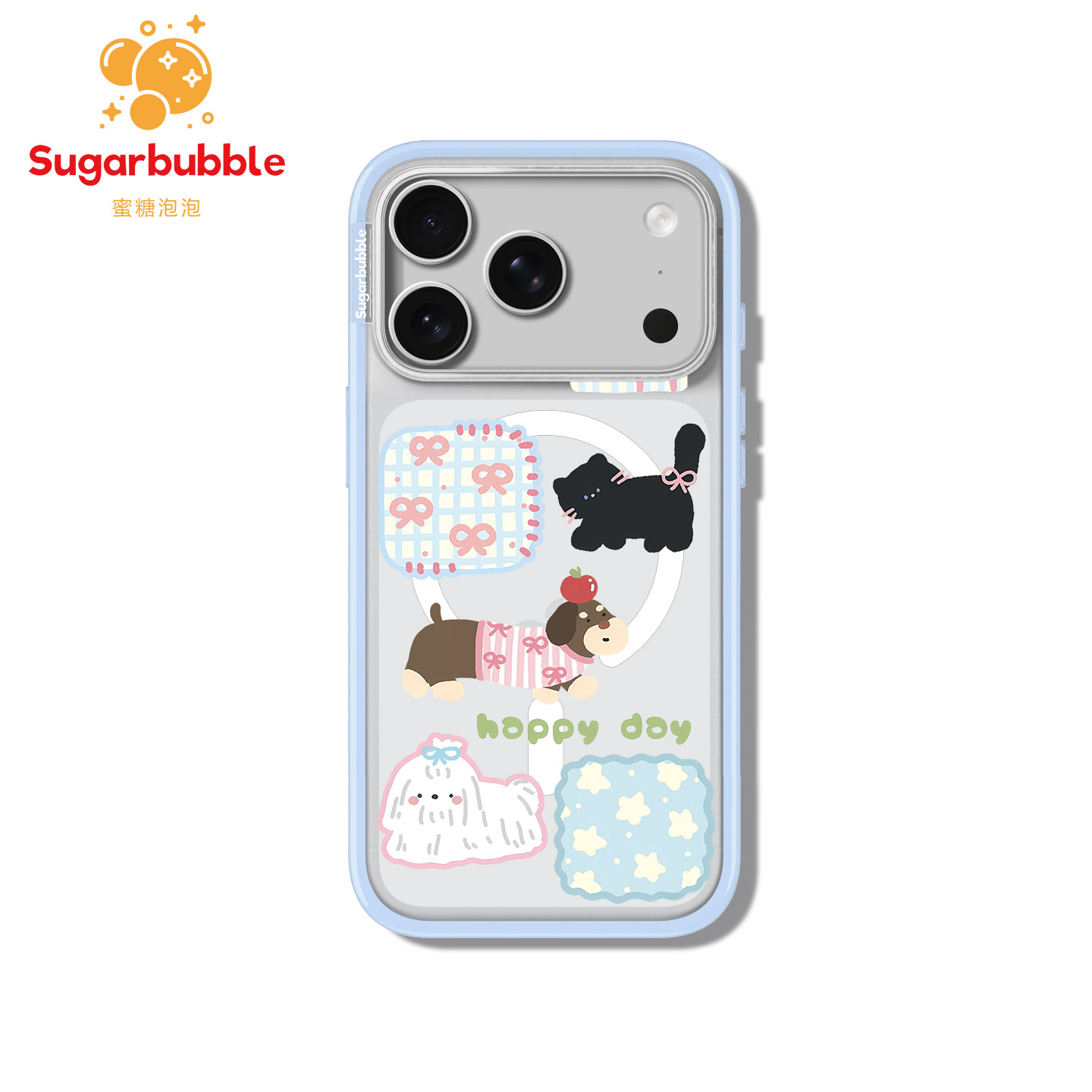 黑猫腊肠狗手机壳可爱个性高级