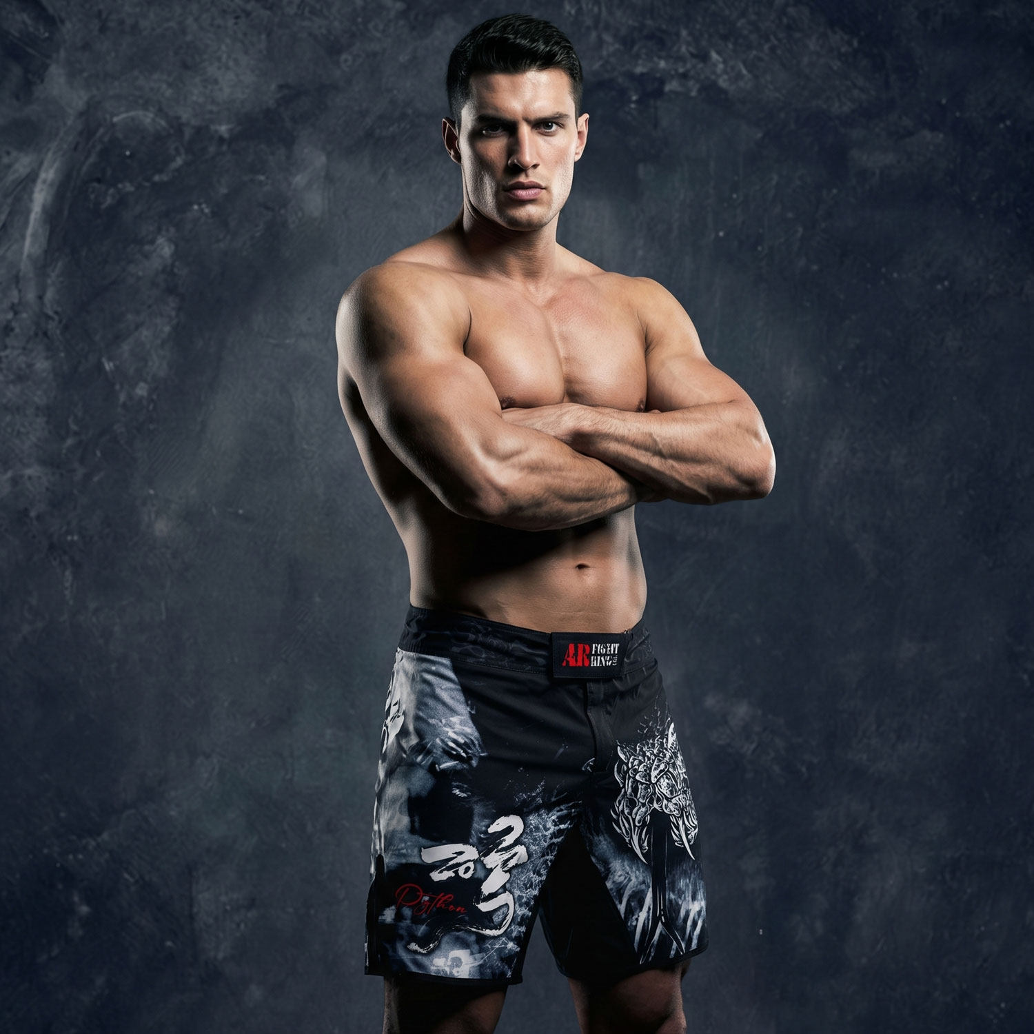 MMA毒液速干耐磨格斗五分短裤夏