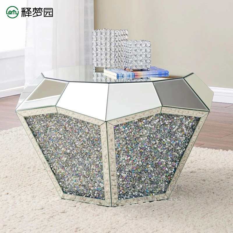 北欧式镜面茶几小户型家现代简约轻奢客厅网红镜面茶几3155