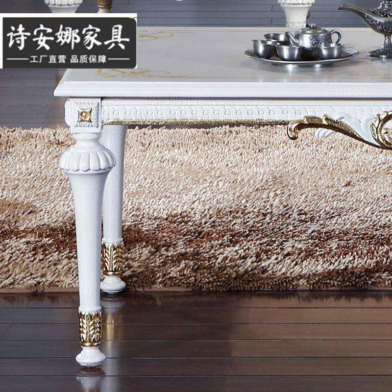 欧式大宫廷实木茶几LAE古典花雕面工艺咖啡桌意利风格长几玻璃茶