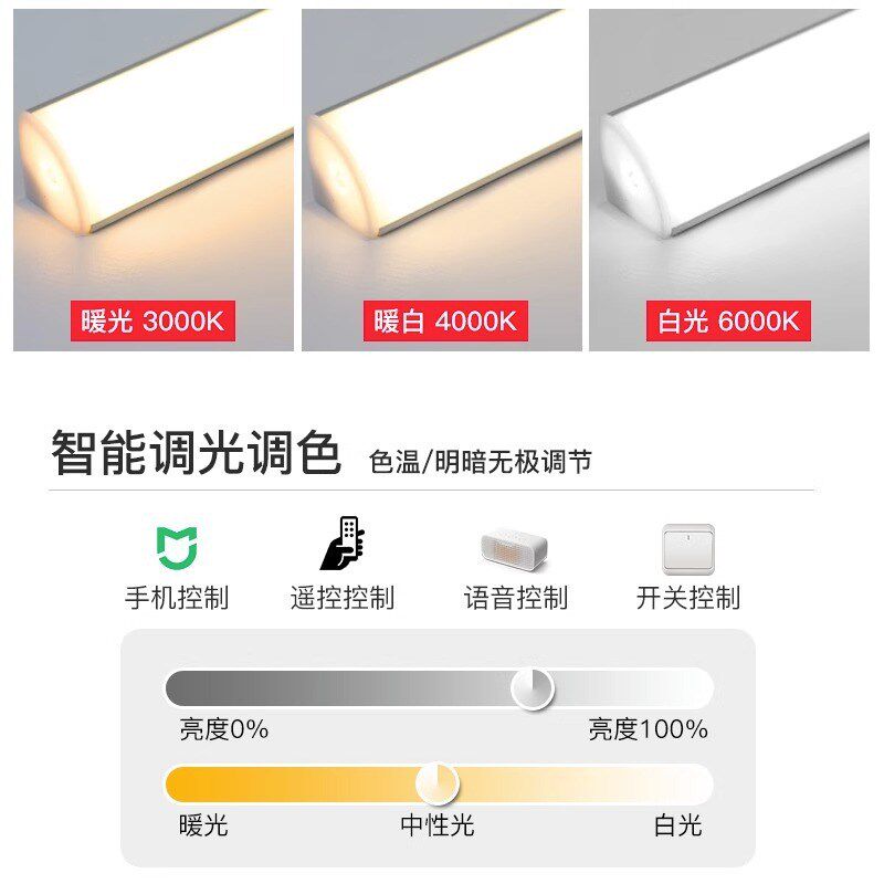 窗帘盒灯带客厅反光灯槽45度斜发光氛围智能条形90直角明装线性灯