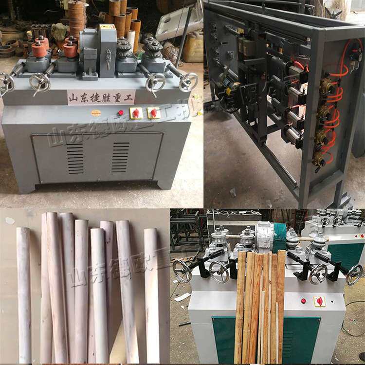 Bar sander农用工具仿形车床 台式圆棒砂光机 全自动锹把拖把杆机