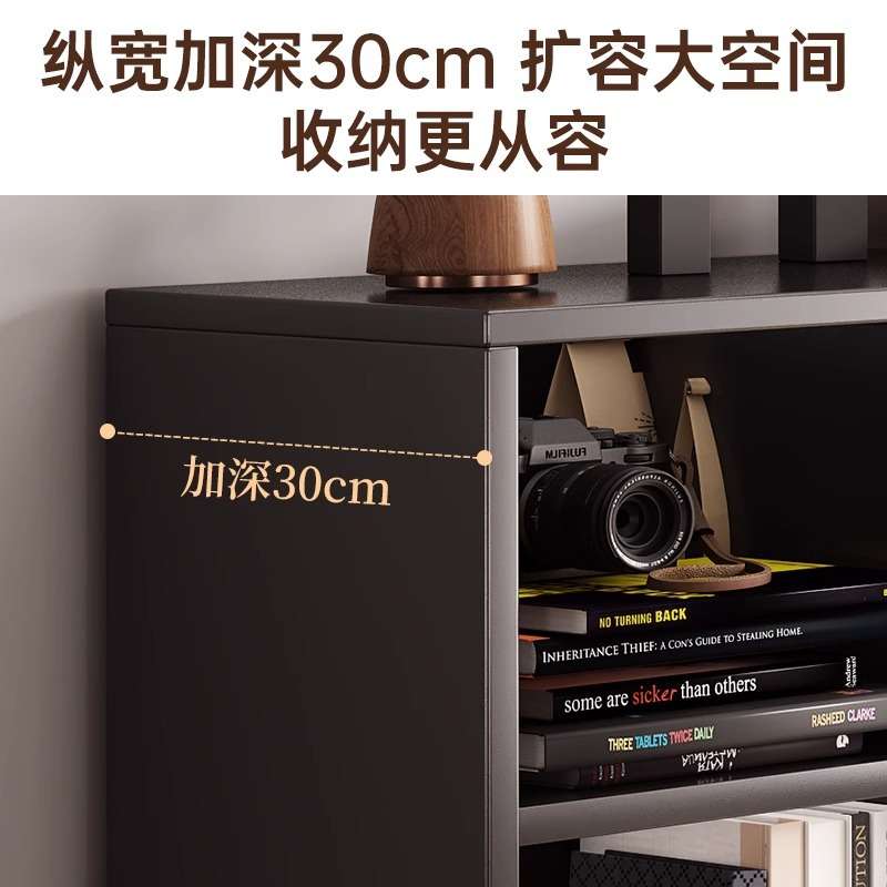 法式书柜储物柜客厅展示柜靠墙落地收纳柜家用斗柜卡莱克格子矮柜