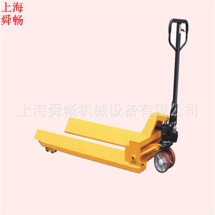 直供直径1000MM叉长2000MM纱辊型手动液压搬运车 油压托盘车