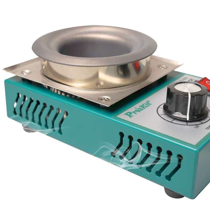 宝工可调温焊锡炉锡锅浸锡炉环保熔钛芯小锡炉200W500℃ SS-532
